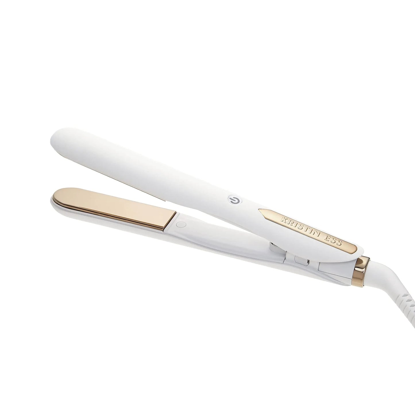 Kristin Ess Titanium Mini Flat Iron Curling Straightener for Short Hair Defining + Detailing - Travel Case Fast Heat Dual Voltage Auto Shut-Off - 3/4 Inch Plates
