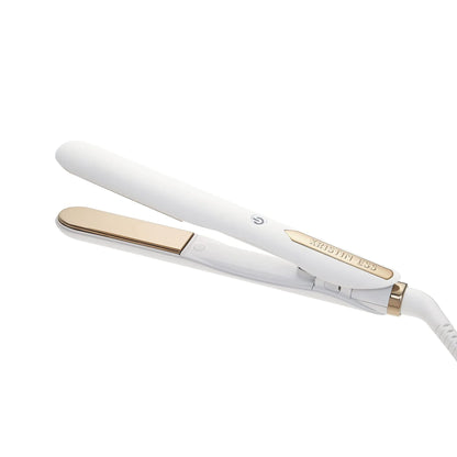 Kristin Ess Titanium Mini Flat Iron Curling Straightener for Short Hair Defining + Detailing - Travel Case Fast Heat Dual Voltage Auto Shut-Off - 3/4 Inch Plates