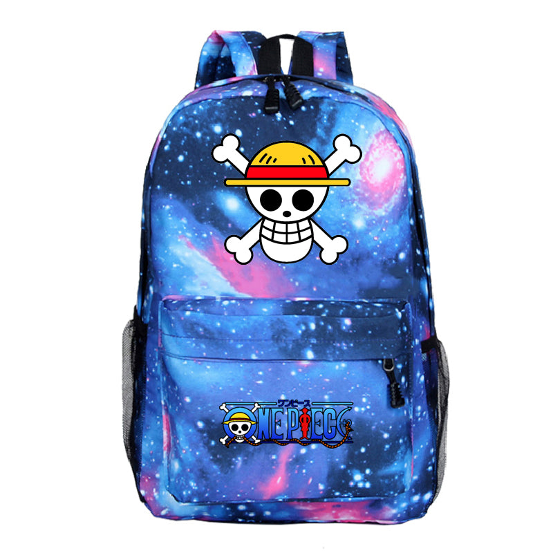 Anime One Piece Luffy Starry Sky Backpack for Student