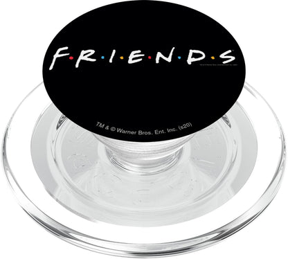 Friends Logo White PopSockets PopGrip for MagSafe iPhone