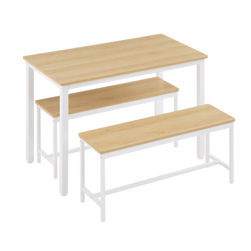 Dining Table Set, Kitchen Table Counter With Chairs 43.3"L x 23.6"W x 29.9"H
