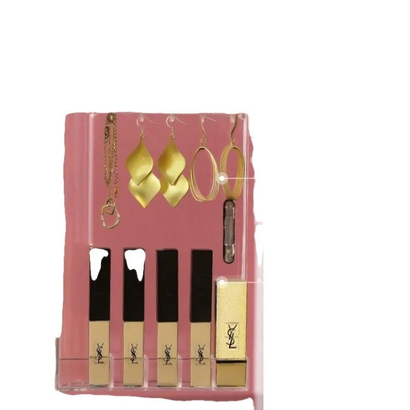 Desktop Cosmetic Storage Box built-in LED mirror