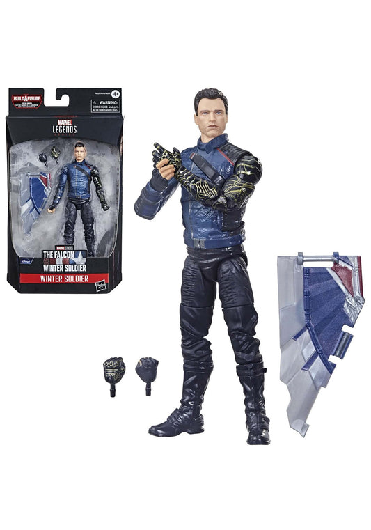 Hasbro Marvel Legends Series Avengers 6-inch Action Figure Toy Winter Soldier Premium Design and 2 Accessories for Kids Age 4 and Up