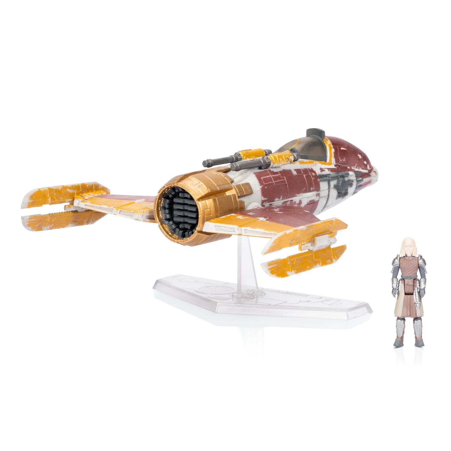STAR WARS Micro Galaxy Squadron Fiend Fighter - 5-Inch Vehicle with 1-Inch Micro Figure Accessory