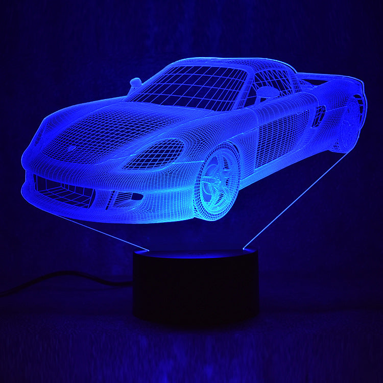 Porsche Sports Car 3D LED Night Light 7 colors