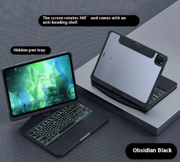 Apple iPad 360° Swivel Bluetooth Keyboard Clear Case