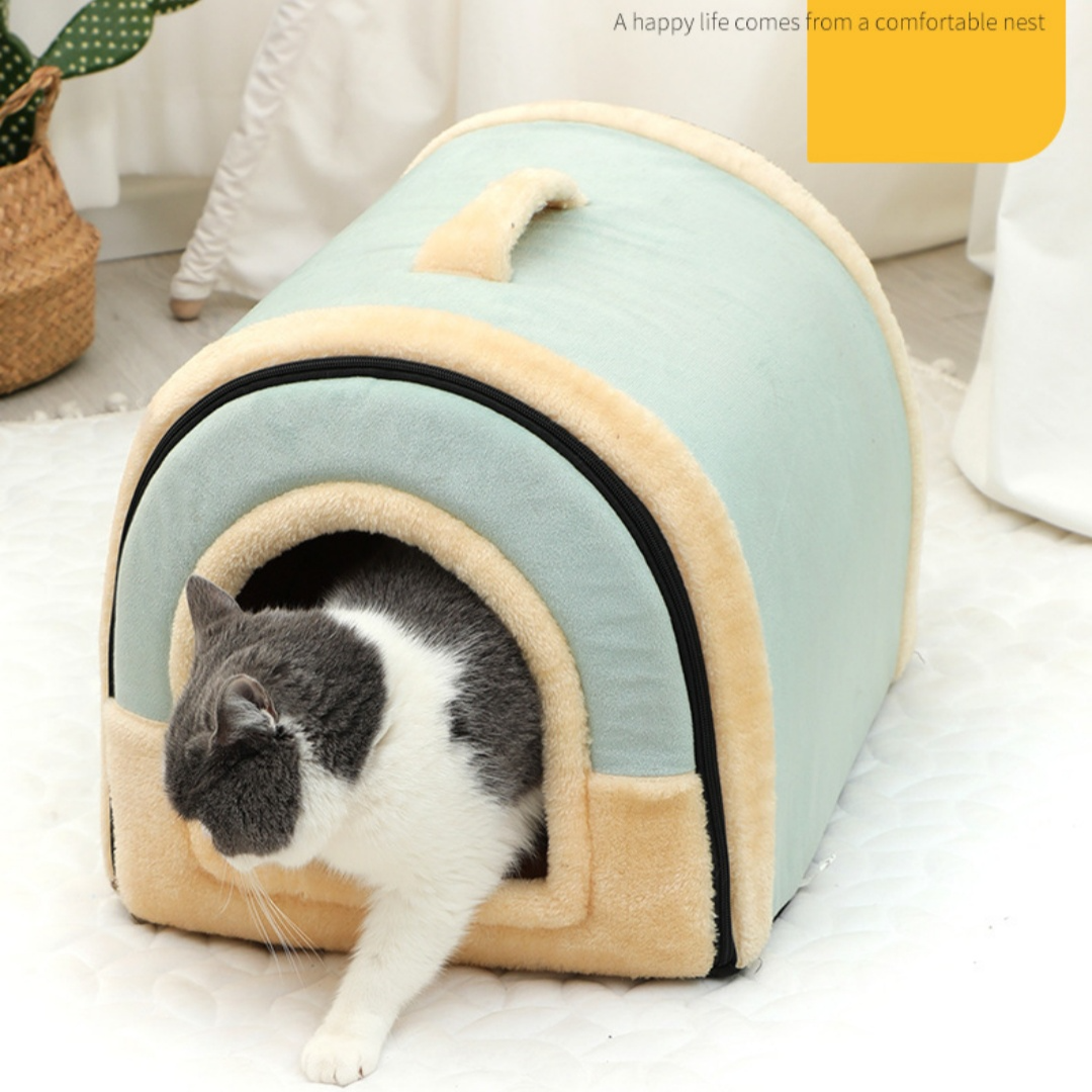Portable Handle Pet dog cat Bed