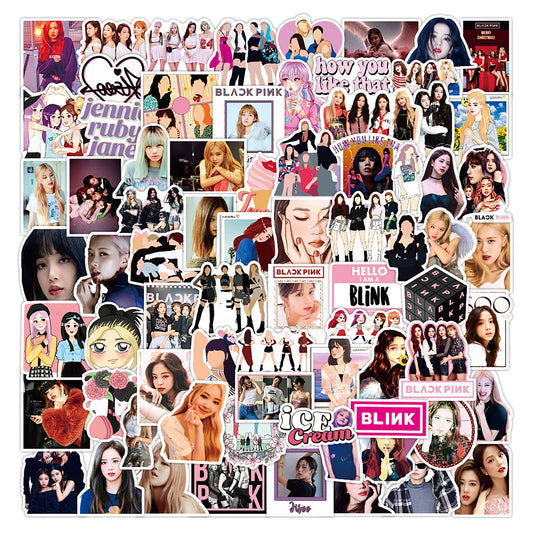 100pcs Singer Aesthetic Kpop Stickers for GirlsCool Trendy Stickers Vinyl Sticker Decal Decor Waterproof