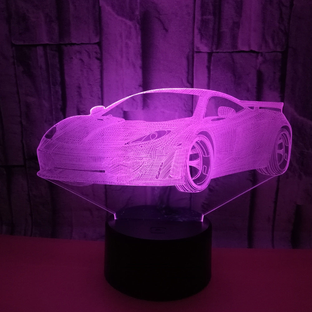 3D Colorful Car Night Light