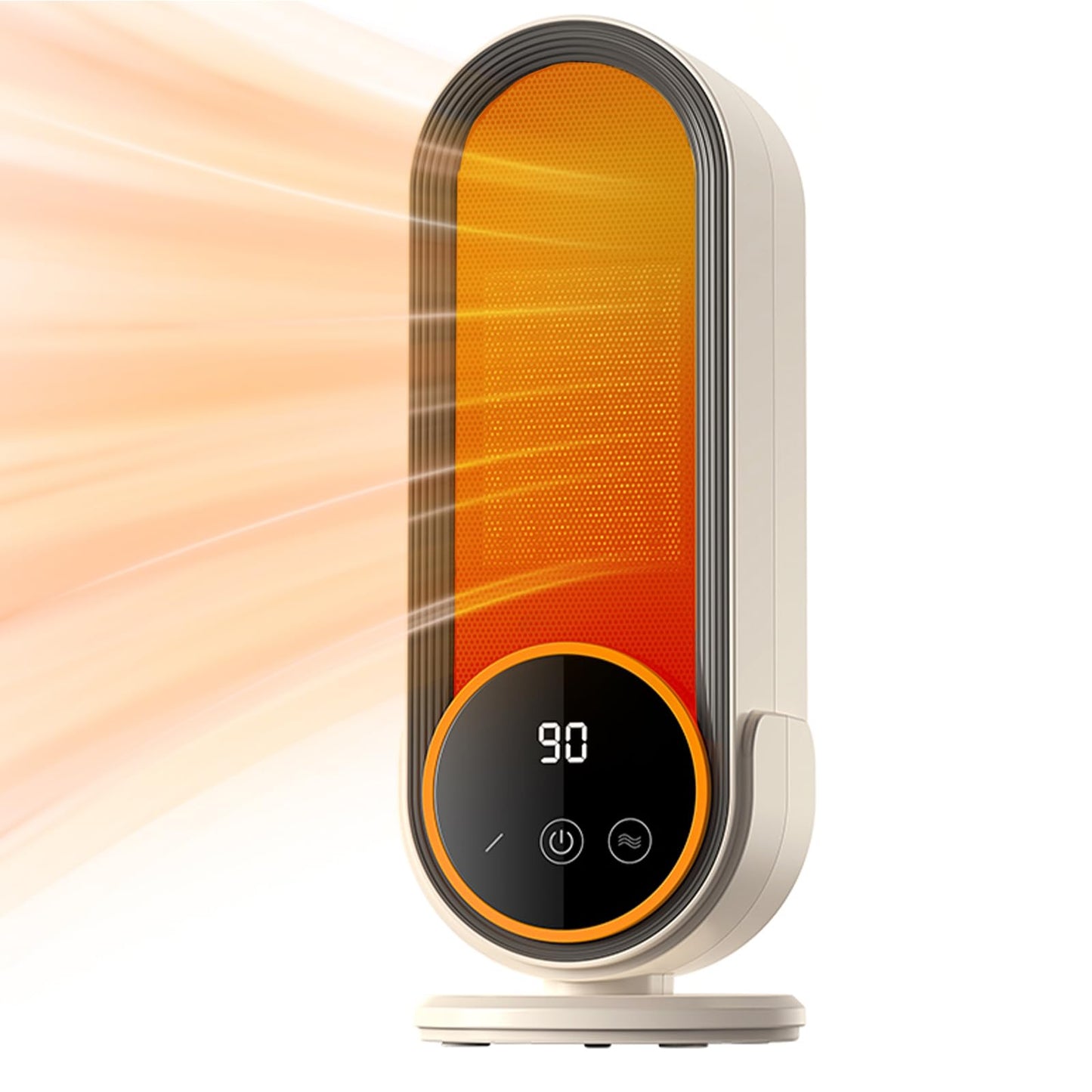 Cinbasr Space Heater Indoor - Energy Efficient Portable Heater with Adjustable Thermostat1200W PTC Rapid Heating Ceramic Technology Quiet Operation Ideal for Home and Office Use