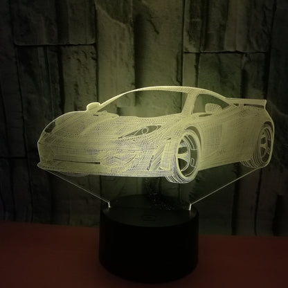 3D Colorful Car Night Light