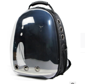 Transparent Case Cat Pet Carrier Travel Bag PC and Oxford clothing 33 x 28 x 44 cm