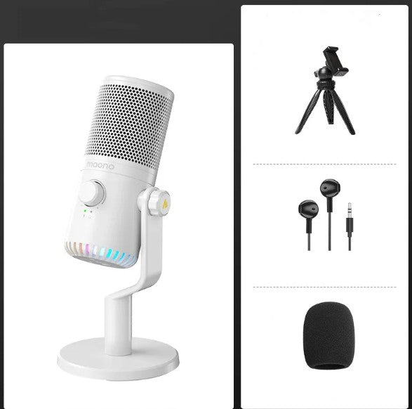 Esports Microphone for Desktop Gaming RGB Light