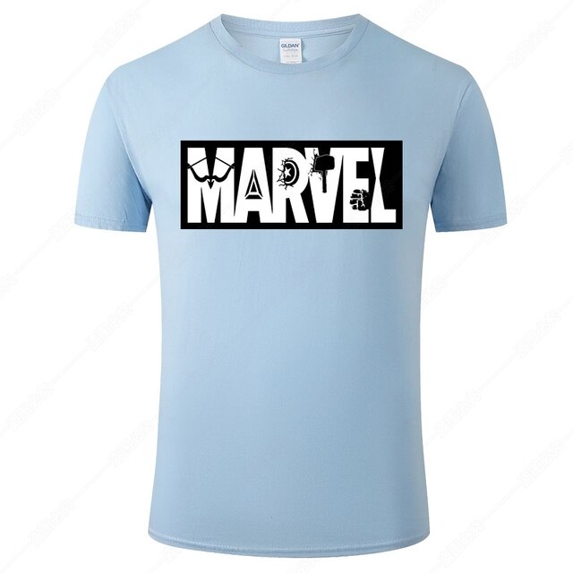 Marvel Printed Cotton Men's T-Shirt - Fashionable Street Style