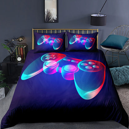 Video Game Print Duvet Cover Set for Bedroom (2/3pcs)