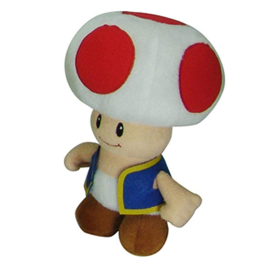 Super Mario Brothers Plüsch Toad 24cm bunt