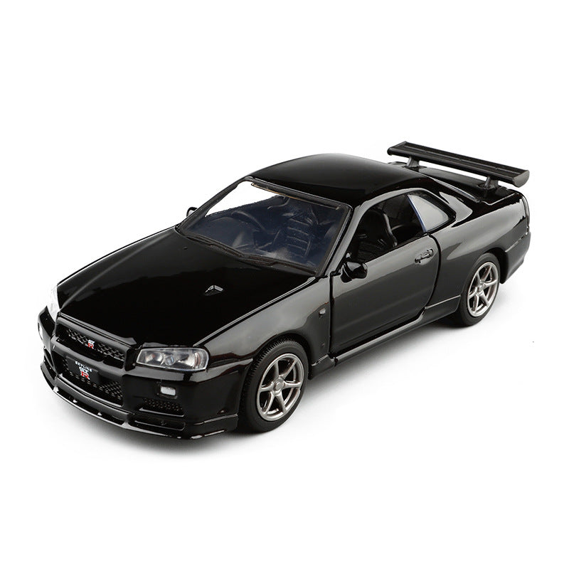 Nissan GTR R34 Alloy Car Model - Metal