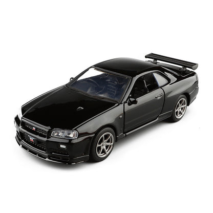 Nissan GTR R34 Alloy Car Model - Metal
