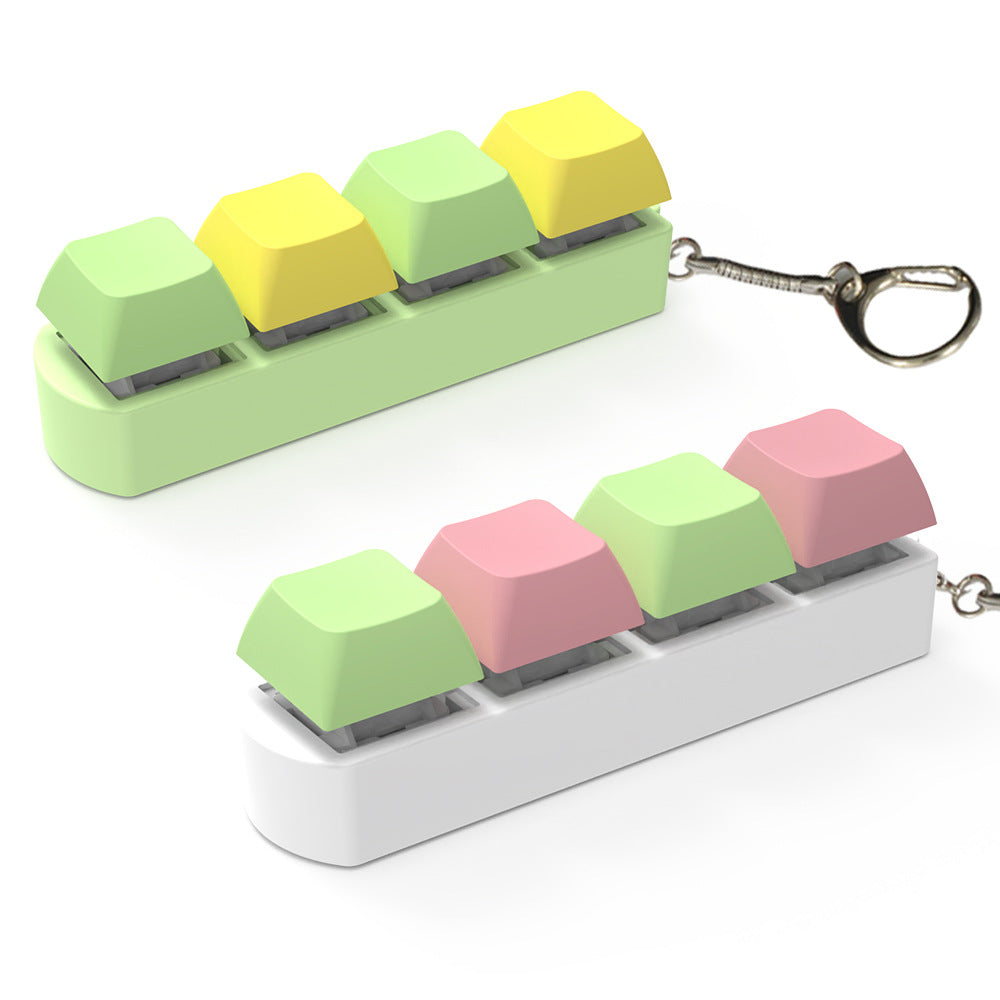 4-Key keypad chain Toy keyboard switch with 2.5m cable