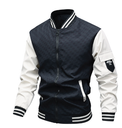Men Thin Windbreaker Bomber Jacket (One Piece)