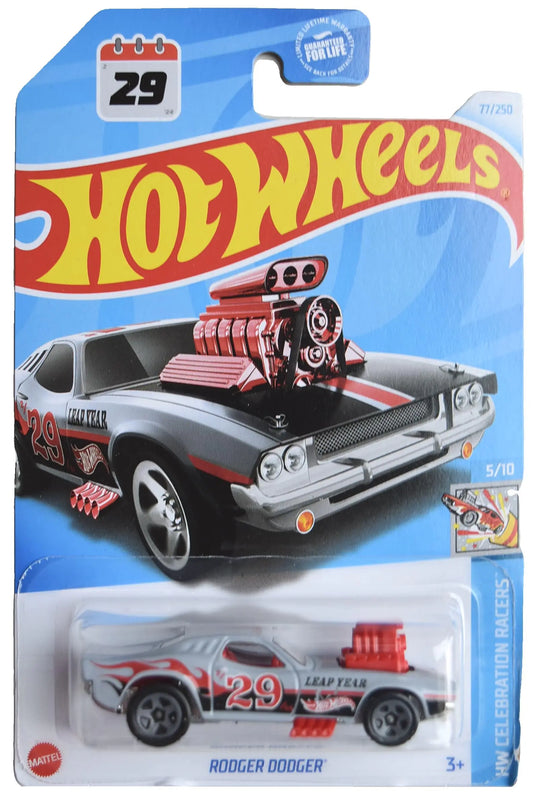 Matchbox Hot Wheels Rodger Dodger HW Celebration Racers 5/10 [Silver] 77/250