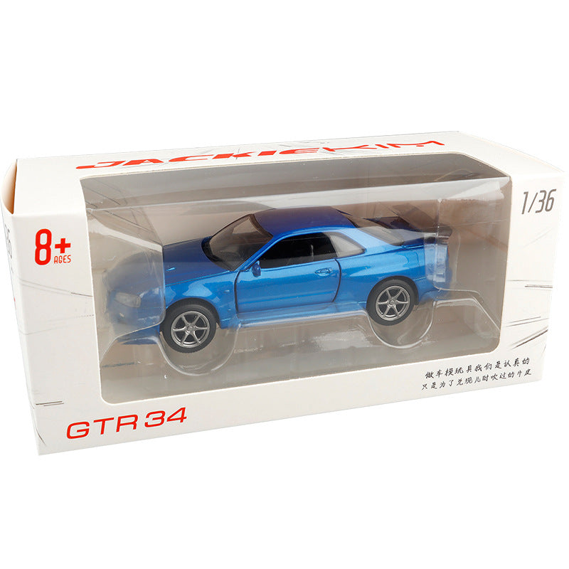 Nissan GTR R34 Alloy Car Model - Metal