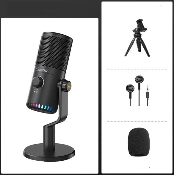 Esports Microphone for Desktop Gaming RGB Light