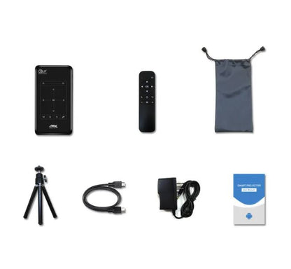 DLP Android 6.0 Portable Projector 4K HD 2gb 16gb storage 4k capability with RC NETFLEX YOUTUBE APP