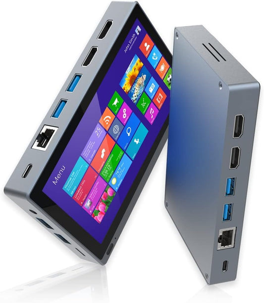 HEIGAOLA Mini PC Win 11 Pro Celeron J4125 Mini Computer 8GB ‎RAM 256GB ROM Mini PC with Screen4K 60Hz Triple Display HDMI 2.0 WiFi 5 BT 5.0 Gigabit Ethernet Desktop Computer