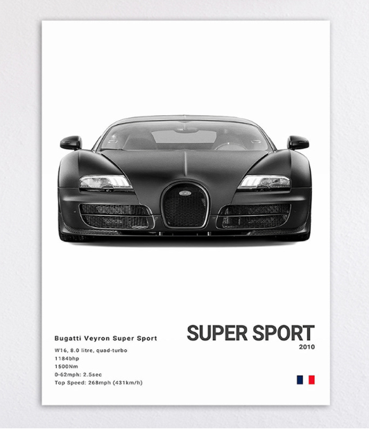McLaren P1 Porsche 911 992 M3 NSX DEMON Poster Decoration Art (One Piece)