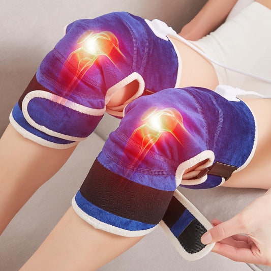 CAMECO 1 Pair Electric Heating Pad for Knee Pain Relief Heated Knee Brace Wrap for Knee Injury Arthritis Soreness Swelling Rheumatism 86℉-158℉ Temp 10-90Min Auto-Off