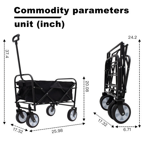 Foldable Heavy duty Utility trolly