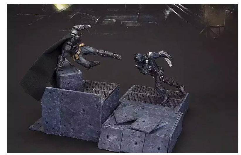 DC Arkham Knight and Batman Model Figure Collectible