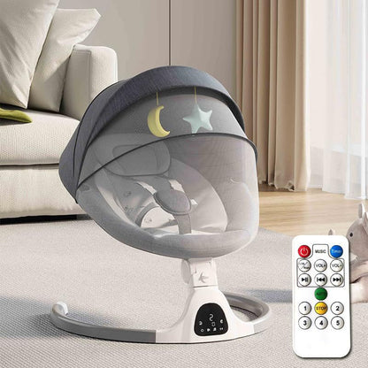 Electric Baby Rocking Chair Cradle metal frame Bluetooth control RC