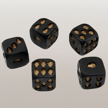 5pcs Set Unique Balanced Skull Dice for Events