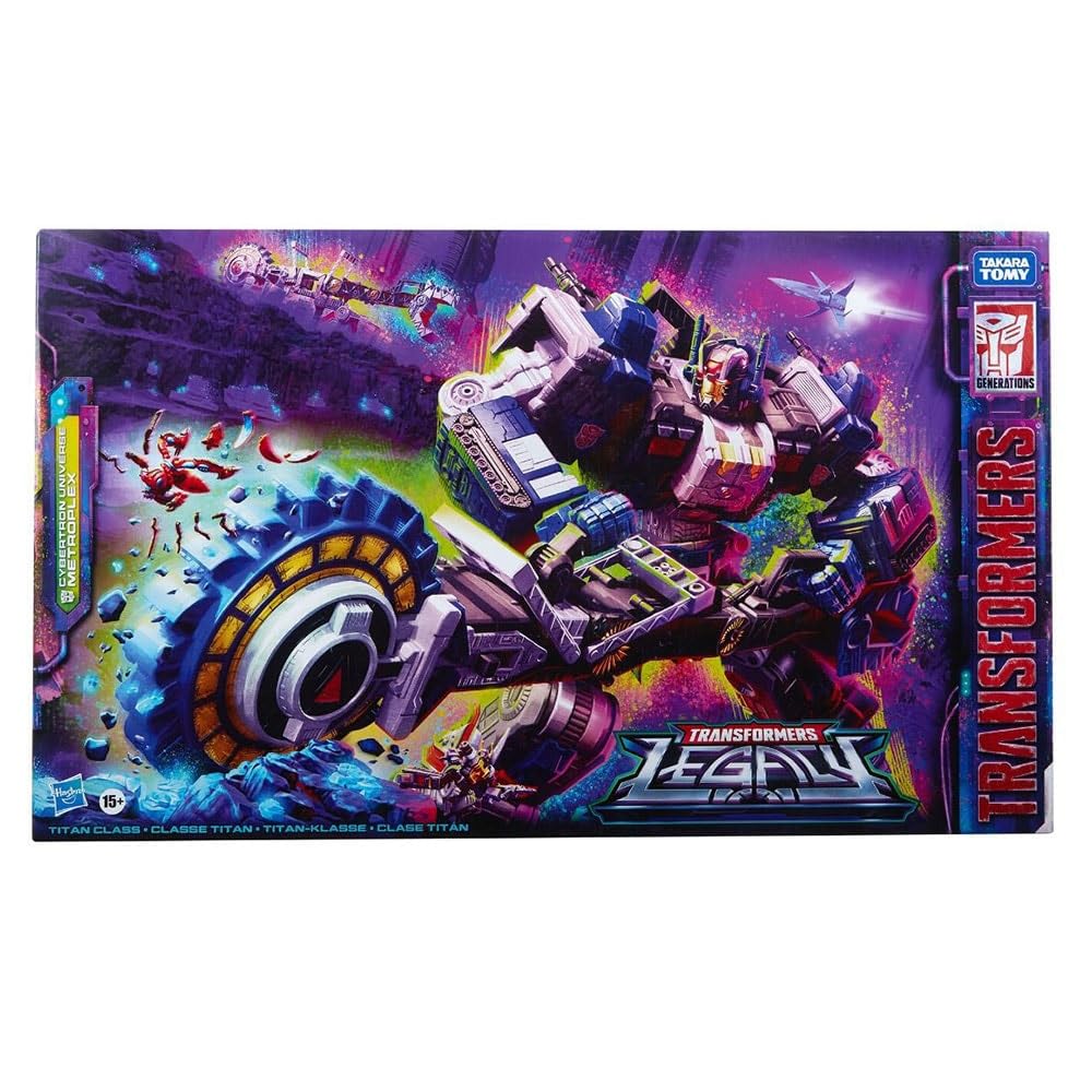 Transformers Toys Generations Legacy Series Titan Cybertron Universe Metroplex Action Figure - Ages 15 and Up 22-inch