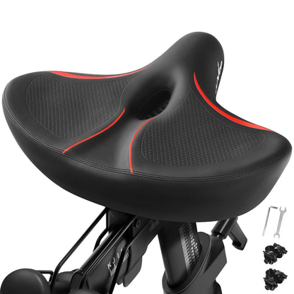 Large sized Bike Seat for Peloton Bike & Bike+ Replacement Extra Wide Bicycle Seat Comfort Bike Saddle Compatible with Peloton Exercise Electric Bikes or Cruiser Bikes Seat Cushion for Men & Women