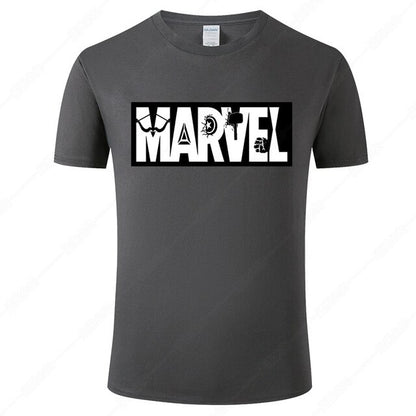 Marvel Printed Cotton Men's T-Shirt - Fashionable Street Style