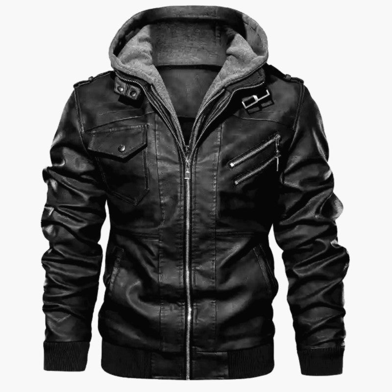 Men Marvel Venom Faux Two-Piece Motorcycle Jacket