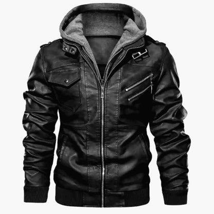 Men Marvel Venom Faux Two-Piece Motorcycle Jacket