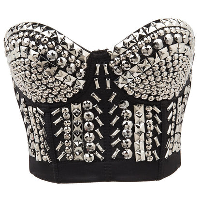 Punk Sequin Bead Sexy Bra woman women date couple party night clubbing nightclub