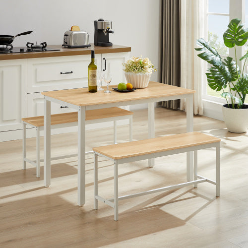 Dining Table Set, Kitchen Table Counter With Chairs 43.3"L x 23.6"W x 29.9"H