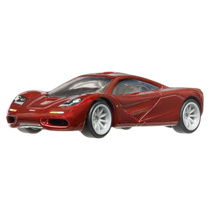 Hot Wheels Premium Car Culture Circuit Legends Toy Vehicle 1:64 Scale Die-Cast McLaren F1 for Collectors Real Riders Tires Metal/Metal
