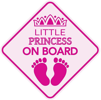 Princess On Board Car Sign - Princess On Board Decal - Princess Automotive Sign - Princess On Board Sticker for Cars - Princess On Board Window Decal - Little Princess On Board Car Sign