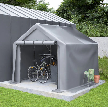 Garage Ventilated Carport 8x8ft sun shade outdoor storage