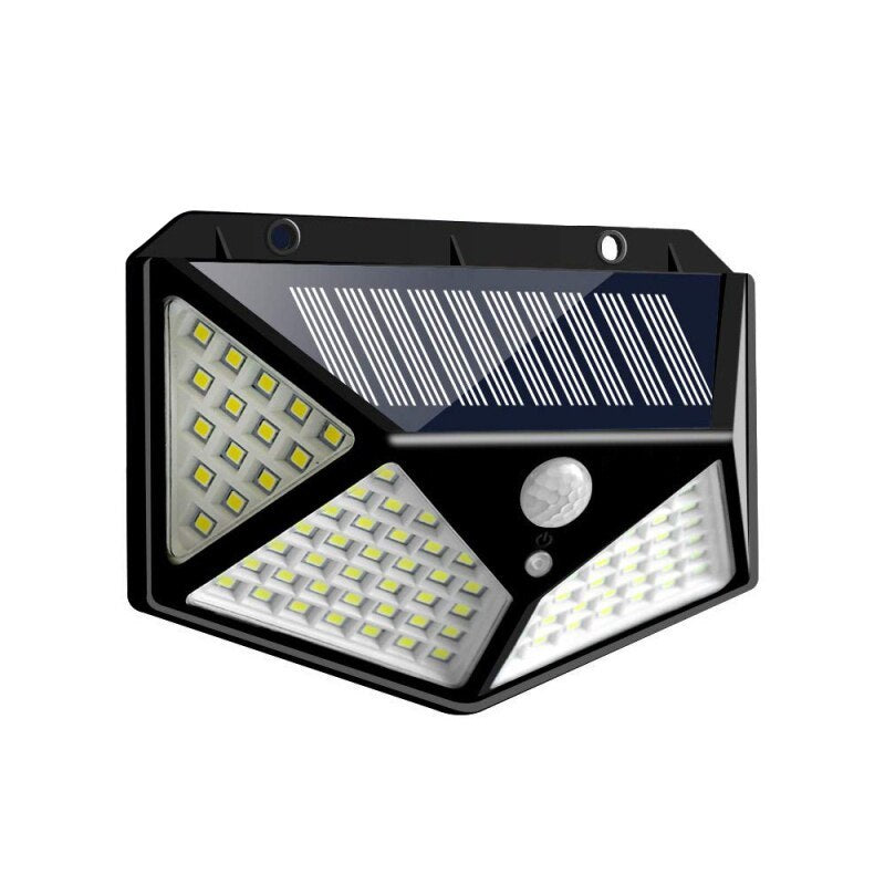 100LED solar wall light sense mode