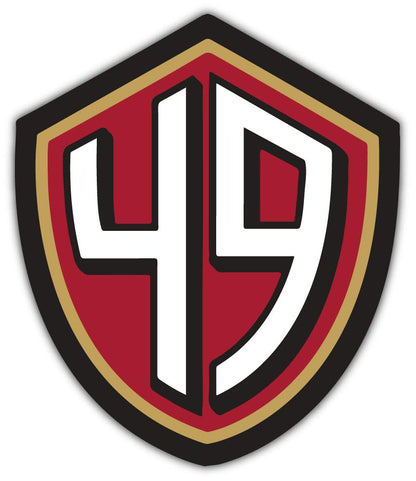 San Francisco City 49z Football Die-Cut Sticker Decal vinyl 4 X 5