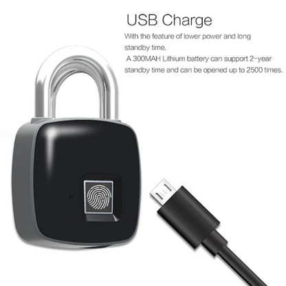 Electronic Fingerprint Smart Padlock Anti-Theft Design