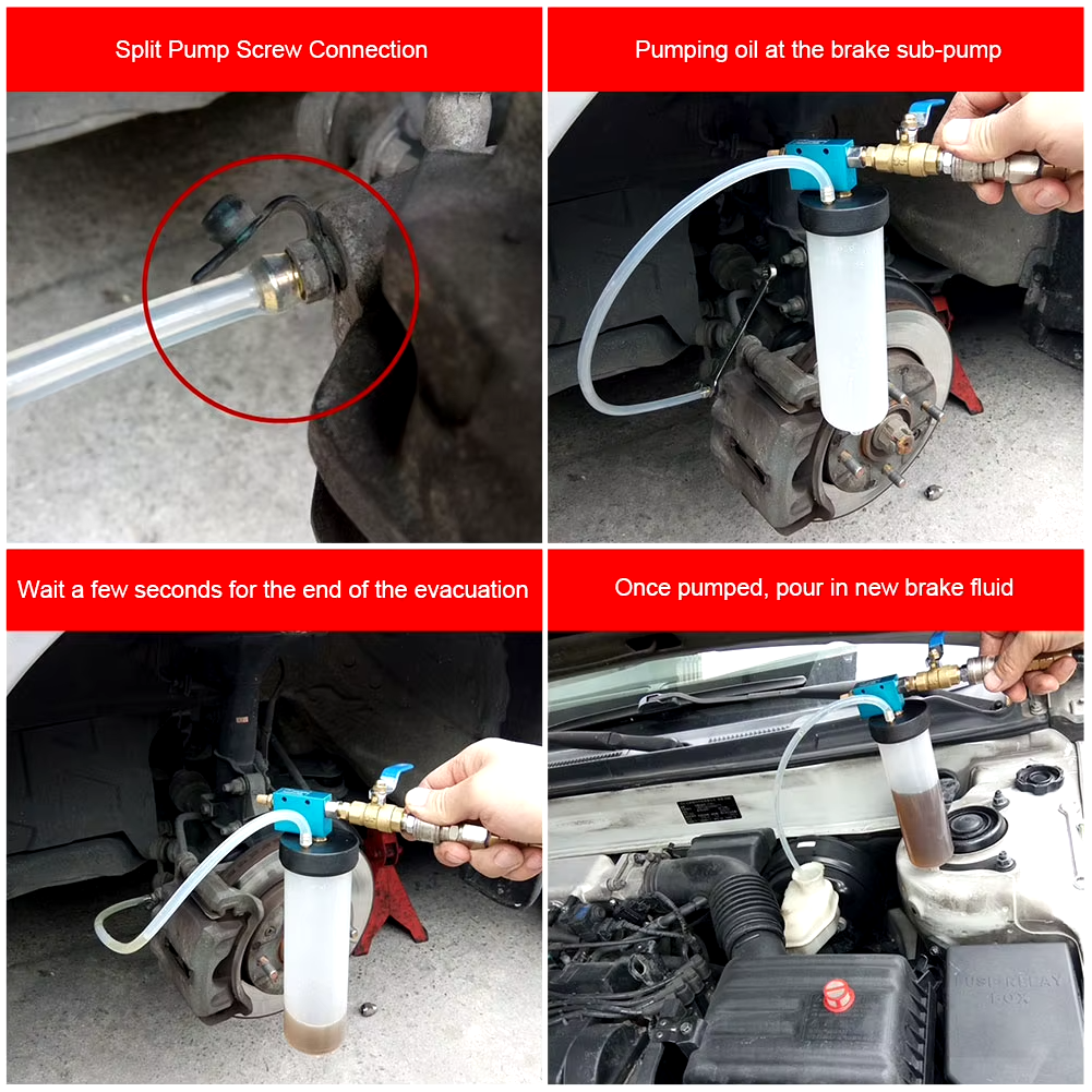 Vacuum Brake Bleeder Car Vehicle Tank Fluid Oil Change Pump Equipment Tool Kit
