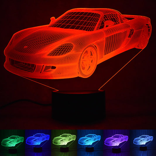 Porsche Sports Car 3D LED Night Light 7 colors